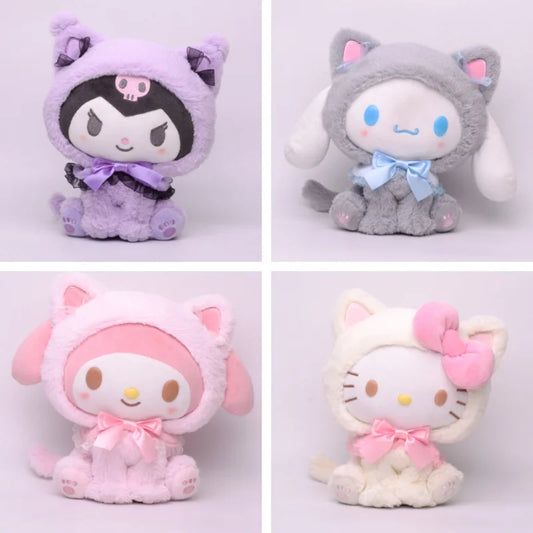 20cm Melody Plush Toy in Adorable Cat Mascot Costume