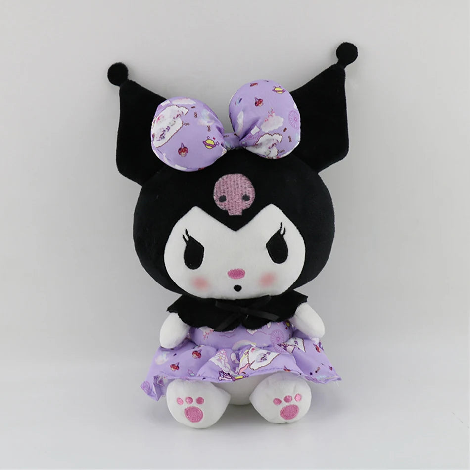 25cm Kuromi Plush Toy: Adorable in a Purple Lolita Princess Dress
