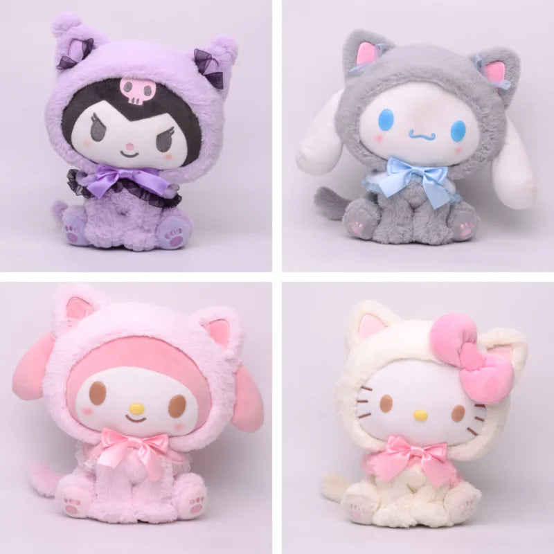 Adorable 20cm Cinnamoroll Plush Toy | Cat Mascot Outfit with Added Charm