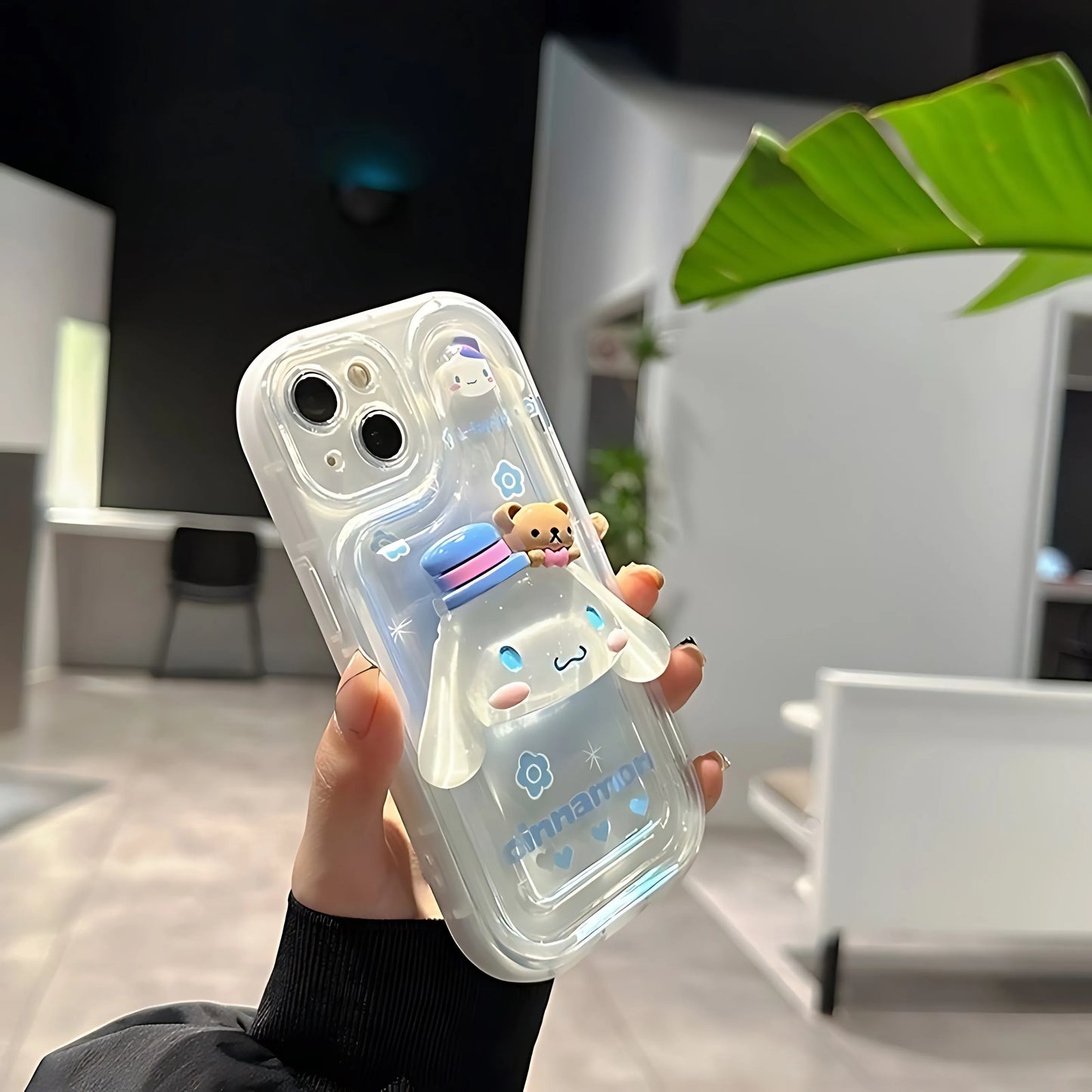 Adorable Cinnamoroll Phone Case with Convenient Phone Grip