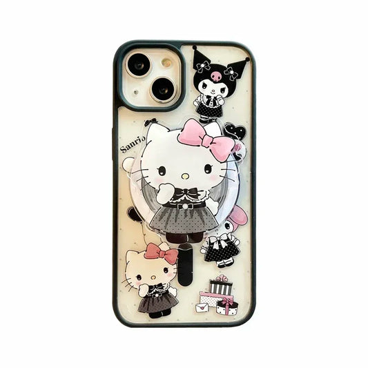 Adorable Hello Kitty Sanrio Magnetic Bracket Phone Case with Wireless Charging
