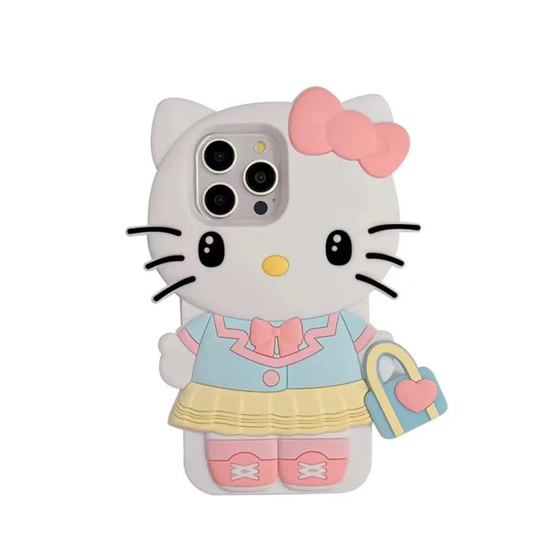 Adorable Hello Kitty with Handbag 3D Phone Case