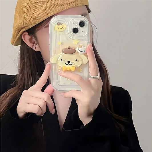 Adorable Pompompurin Phone Case with Secure Phone Grip
