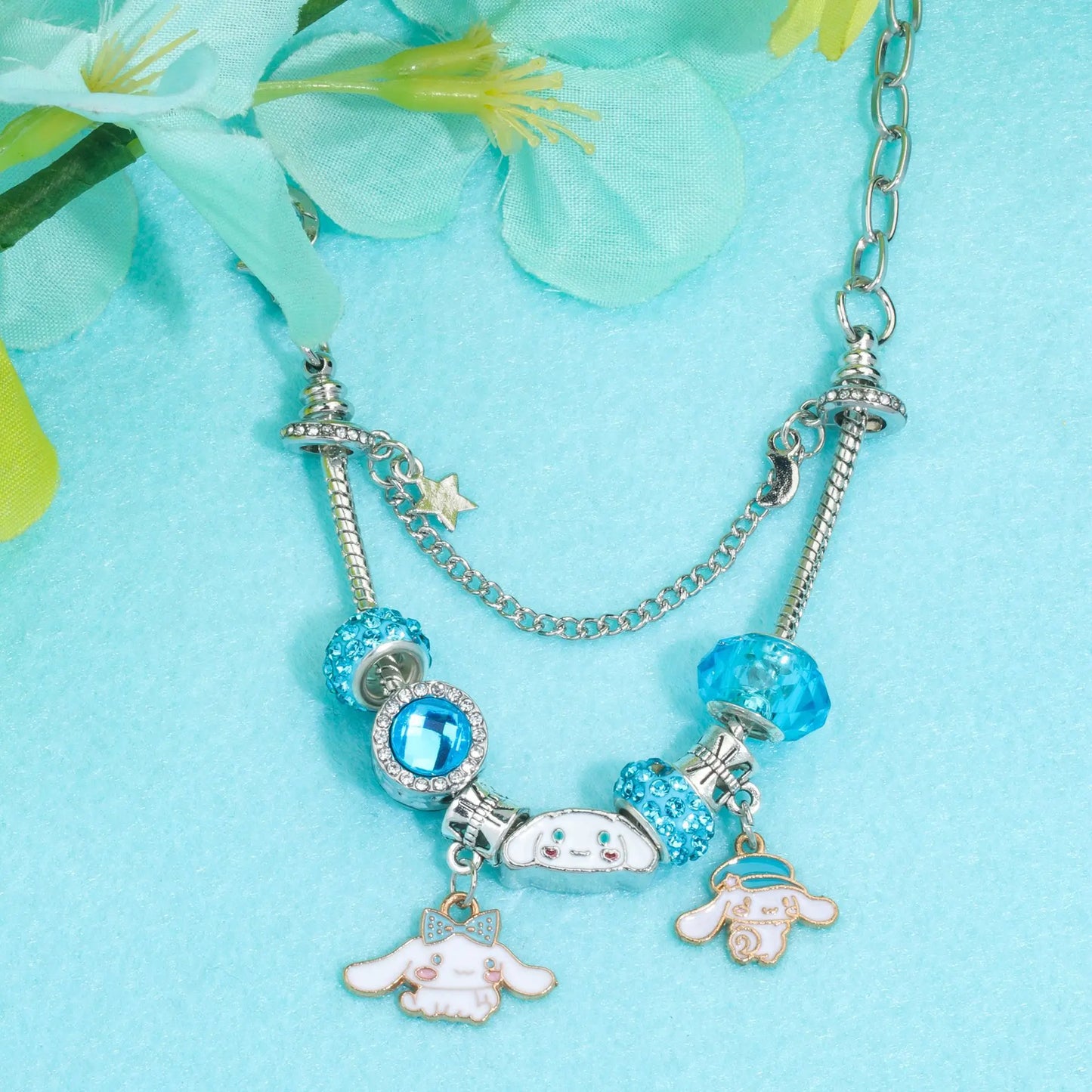 Blue Charm Cinnamoroll Bracelet – One Size Fits All