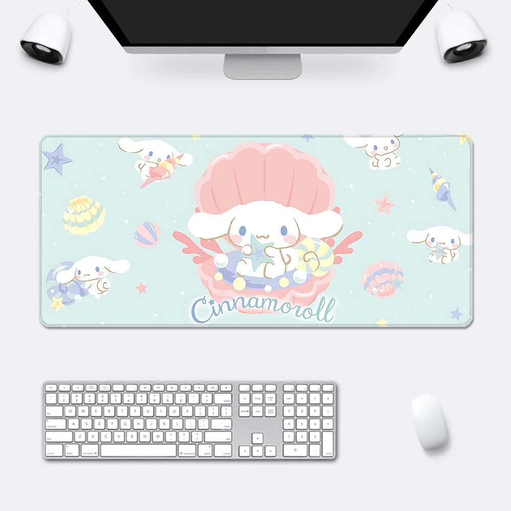 Cinnamoroll Desk Mat – Colorful Aesthetic Mouse & Keyboard Pad