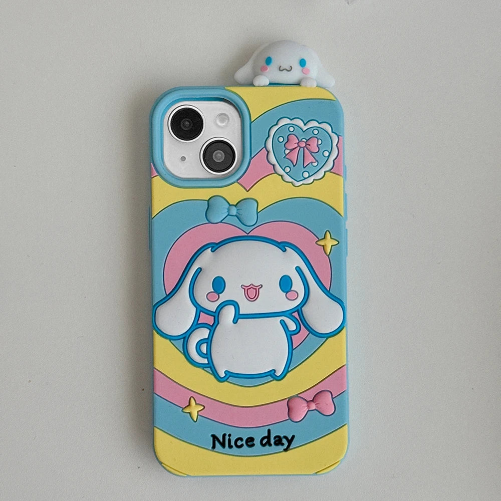Cinnamoroll Kawaii Silicone iPhone Case – Colorful & Cute