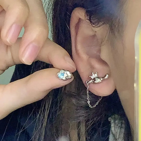 Cinnamoroll Kawaii Silver Earrings â Stylish & Sweet