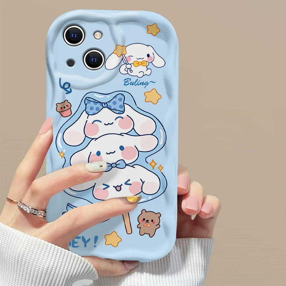 Cinnamoroll Lollipop Wave Case – Blue and Sweet for Your Device!