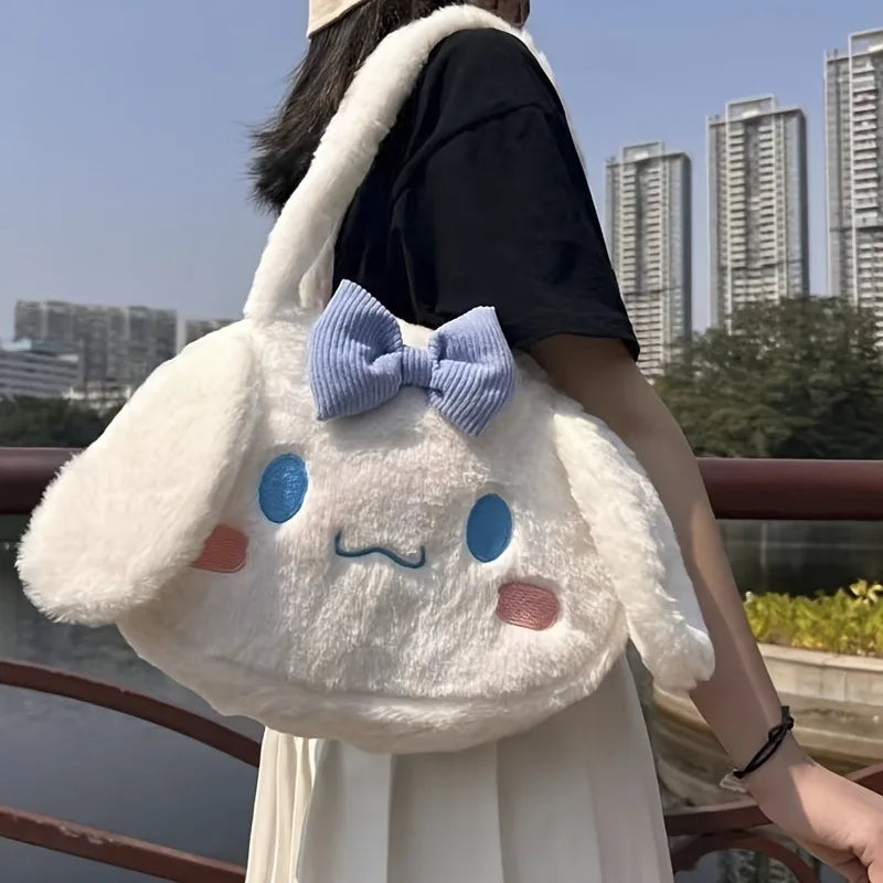Cinnamoroll Plush Tote & Shoulder Bag: Large Capacity and Adorable Design