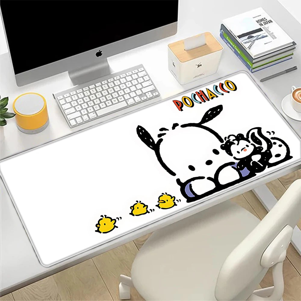 Colorful Pochacco Mousepad – Large Desk Mat for PC & Laptop