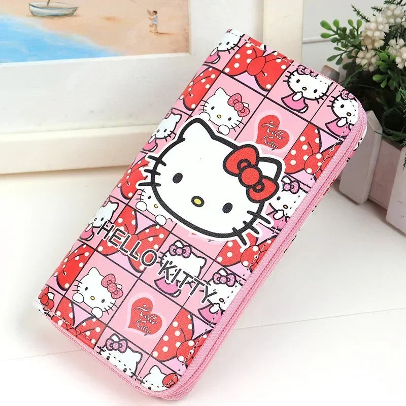 Sanrio Hello Kitty Coin Purse | Long Zipper Wallet for Everyday Use