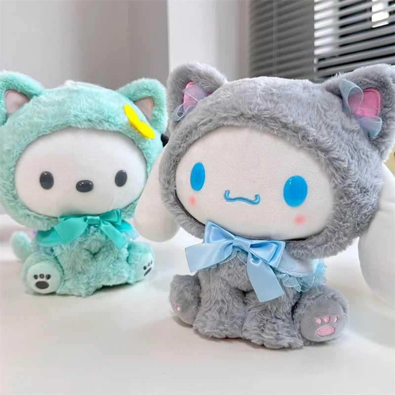Cute Melody Plush Toy 20cm Cat Mascot Outfit for Extra Charm