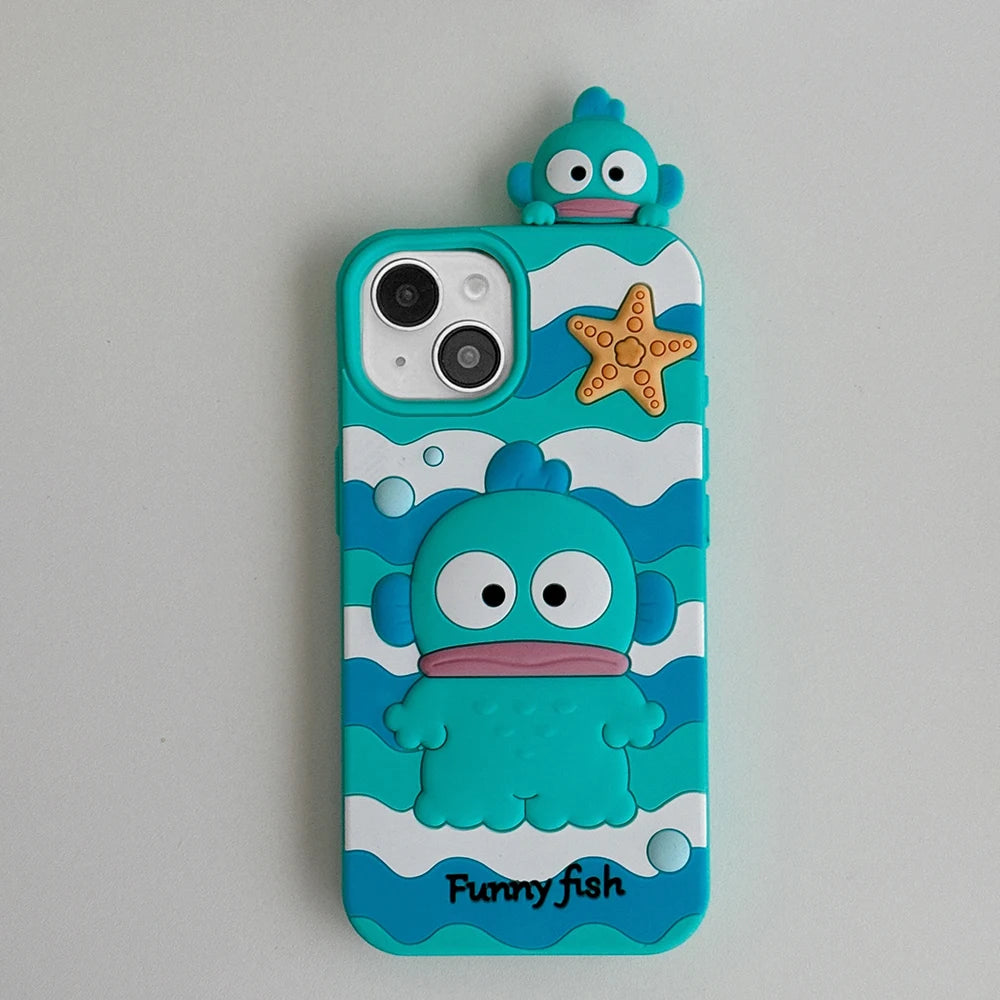Hangyodon Kawaii iPhone Case – Playful & Colorful Silicone Protection