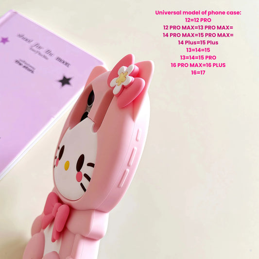 Hello Kitty 3D Bow Charm Phone Case