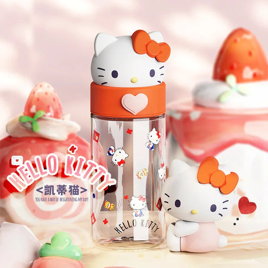 Hello Kitty 500ml Water Bottle – Sip in Style with Adorable Charm