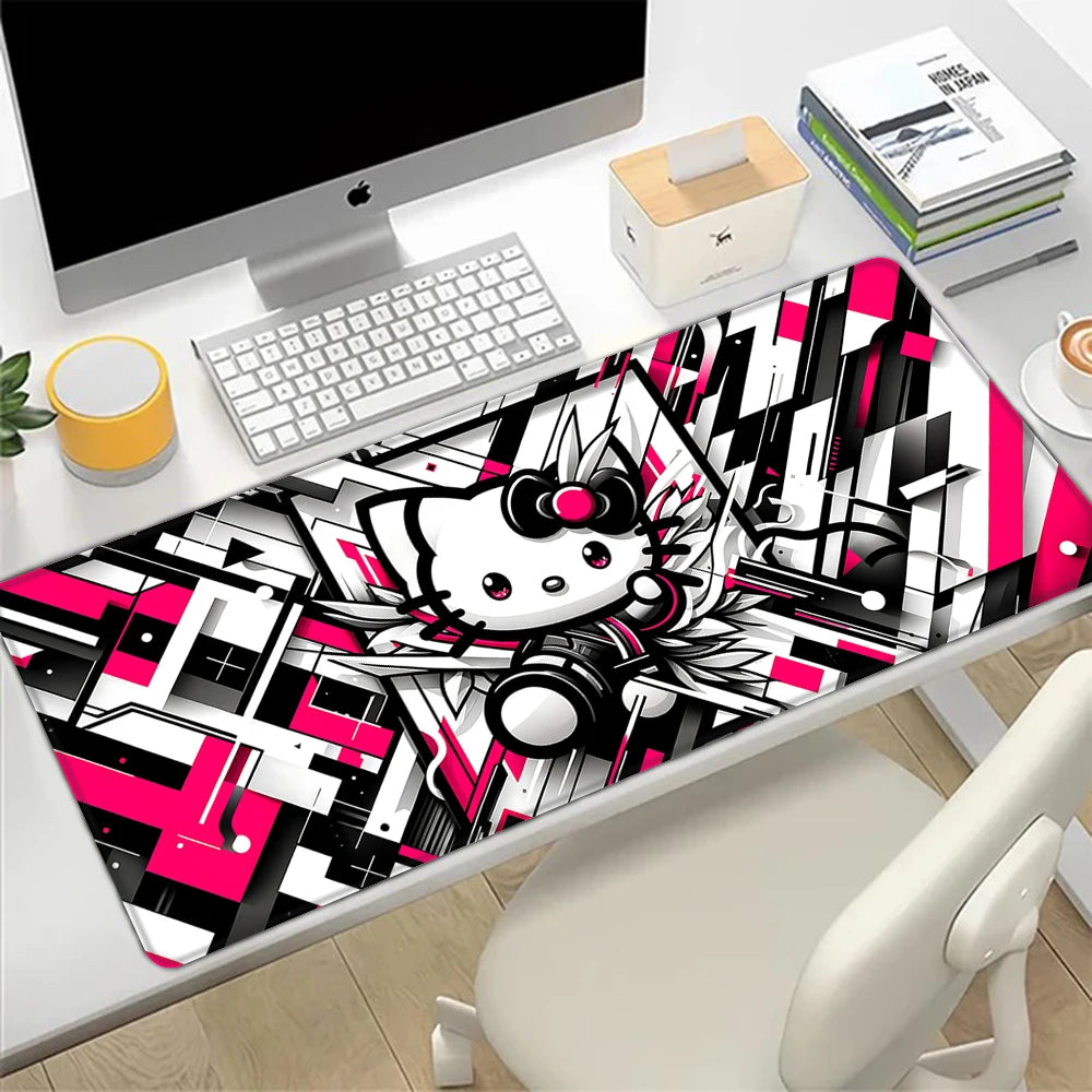 Hello Kitty Colorful Gaming Desk Mat – Oversized Mouse & Keyboard Pad