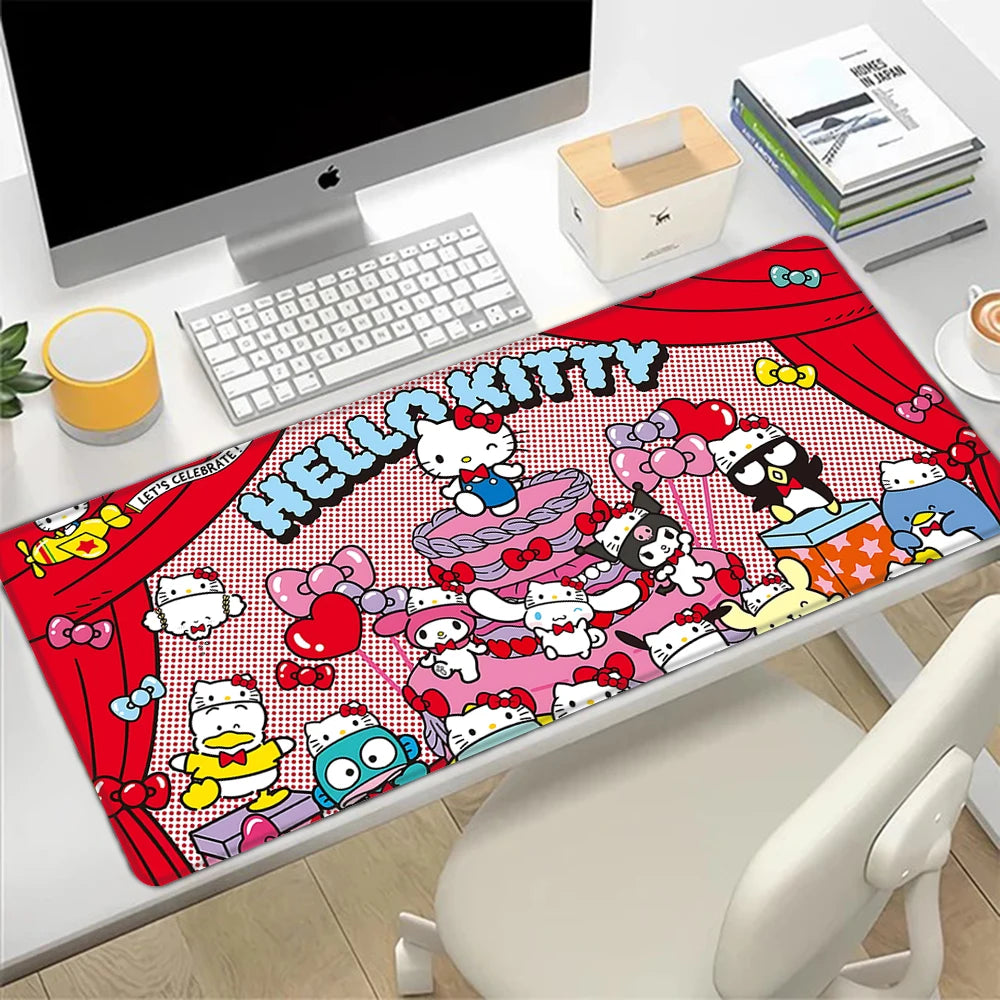 Hello Kitty Colorful Desk Pad | Mousepad & Keyboard Mat