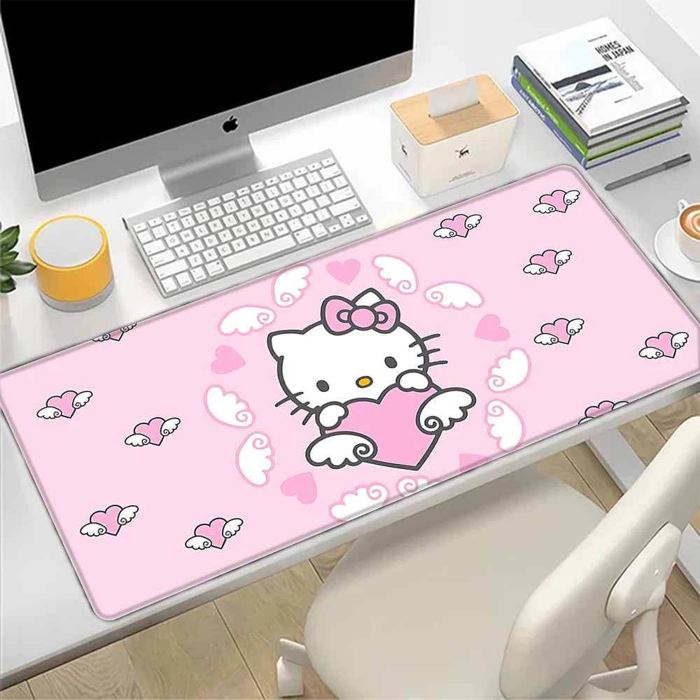 Hello Kitty Desk Mat in Pink – Mousepad & Table Cover for PC Use