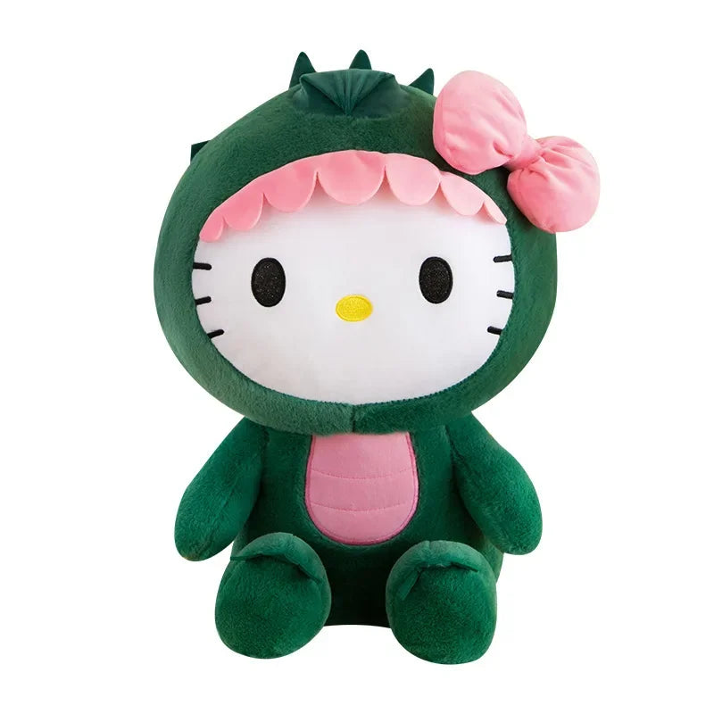 Hello Kitty Dinosaur Plush Toy by Sanrio | Perfect for Collecting – 35cm, 50cm, 65cm