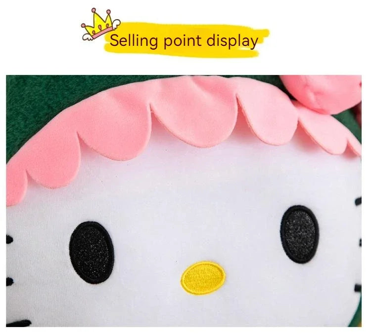 Hello Kitty Dinosaur Plush by Sanrio | Kawaii Plush Toy in 35cm, 50cm, 65cm