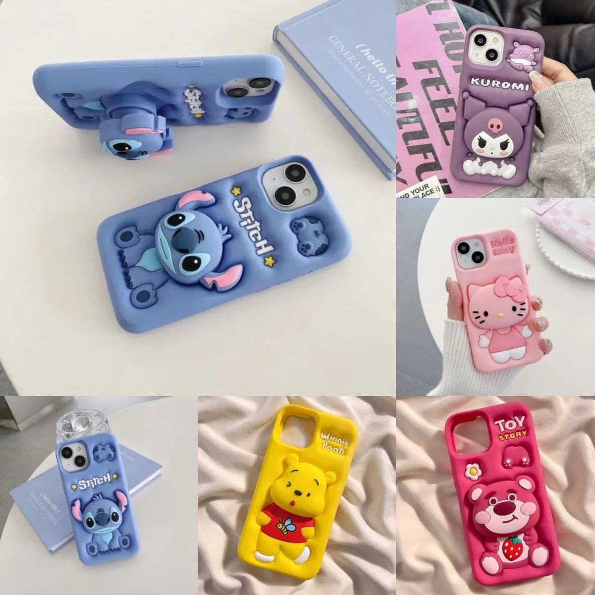 Hello Kitty Grip Tok Phone Case – Adorable Kitty Face & Soft Silicone