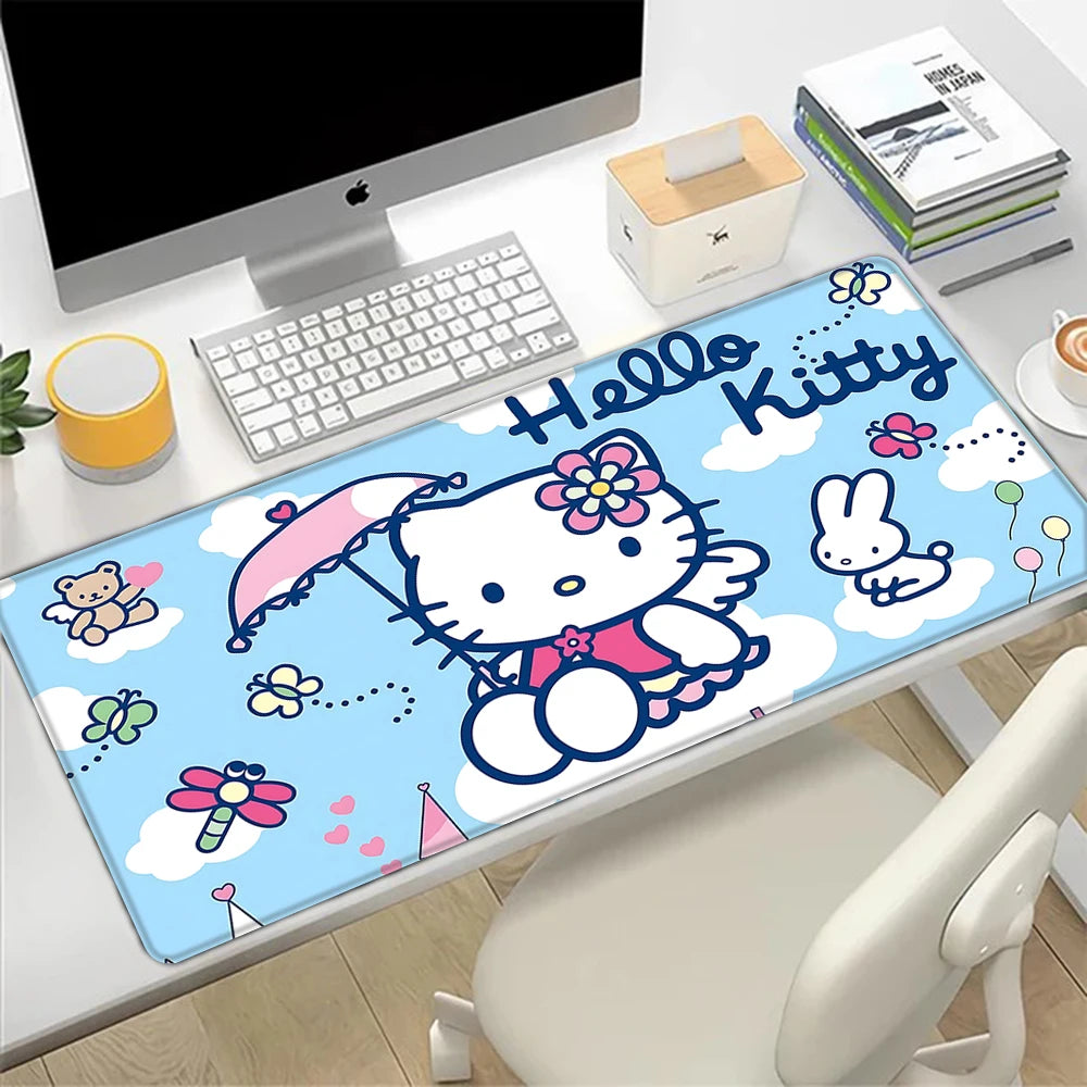 Hello Kitty Kawaii Desk Pad – Colorful Design for Cute Setups