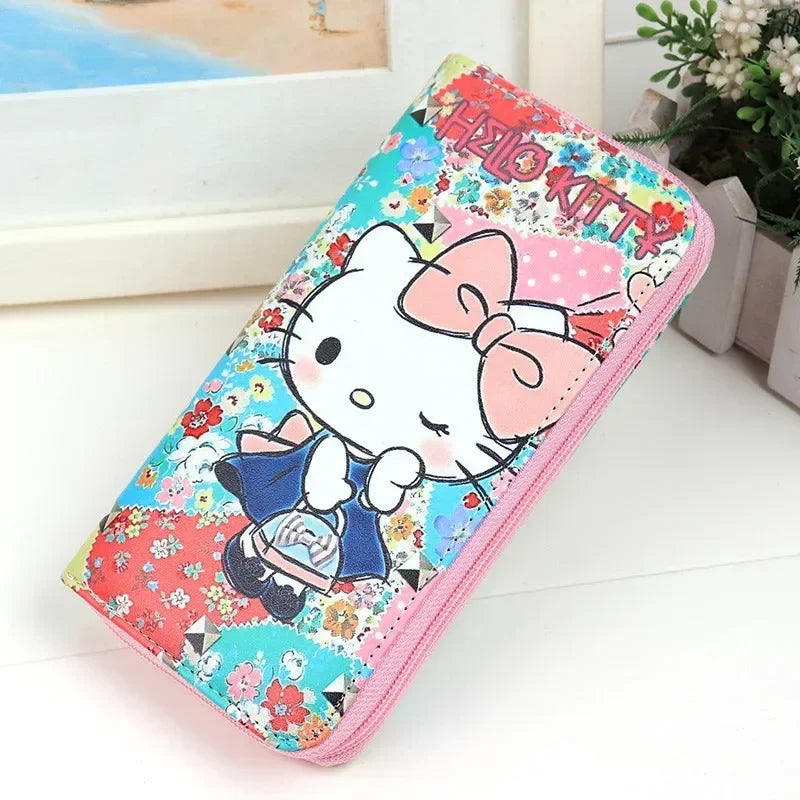 Hello Kitty Long Zipper Wallet | Stylish Sanrio Coin Purse
