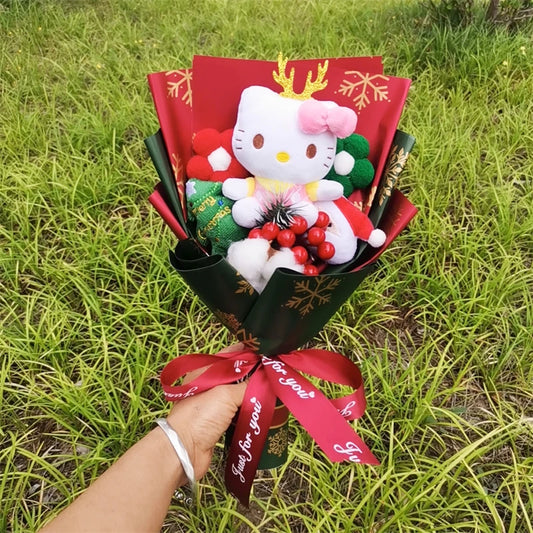 Hello Kitty Plush Bouquet | Christmas Edition | Sanrio Holiday Gift