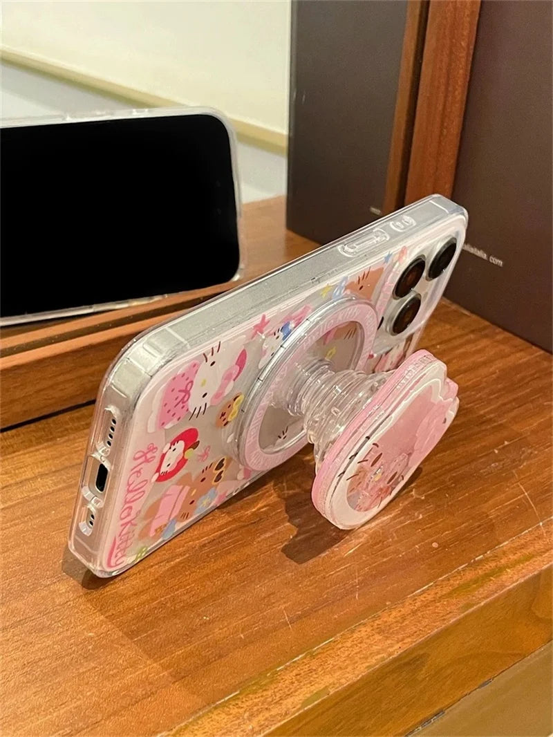 Hello Kitty Shaker Grip Magnetic Case
