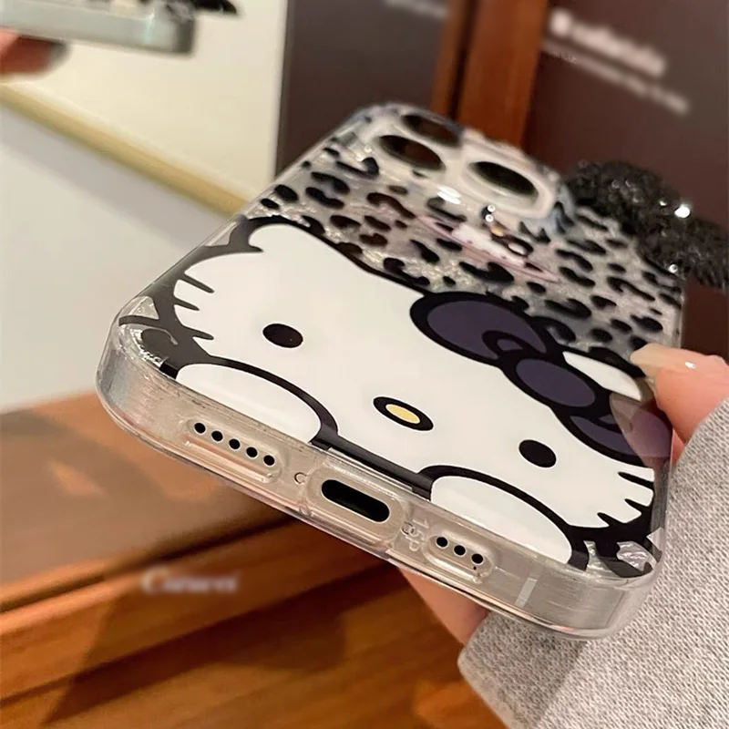 Hello Kitty iPhone Case – Bling Black Diamond Knot