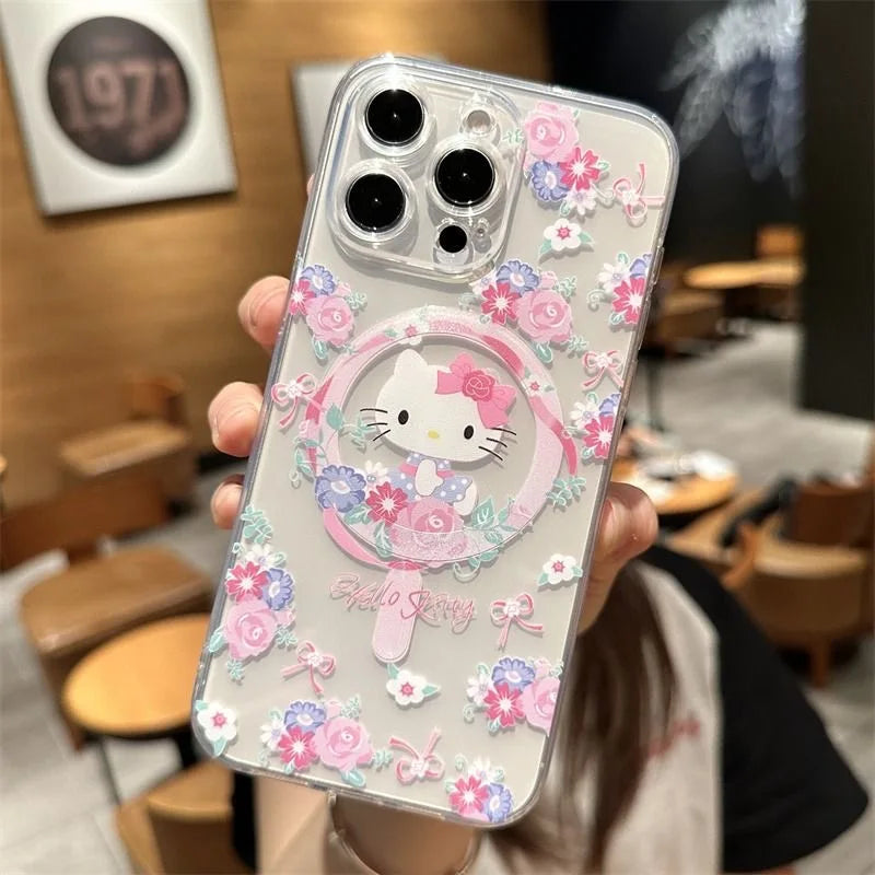 Hello Kitty in Bloom: Floral MagSafe Phone Cover
