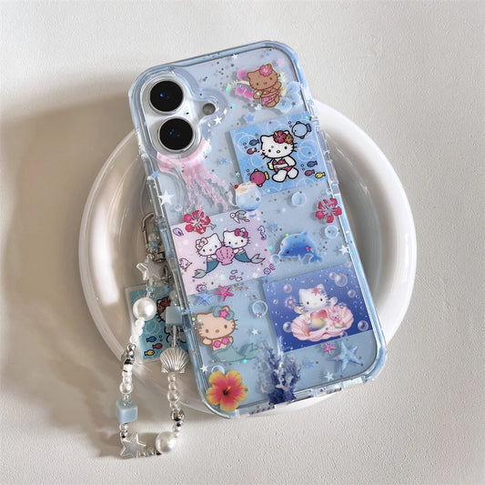 Hello Kitty’s Seashore Escape – Summer Blue Case with Beachy Charm