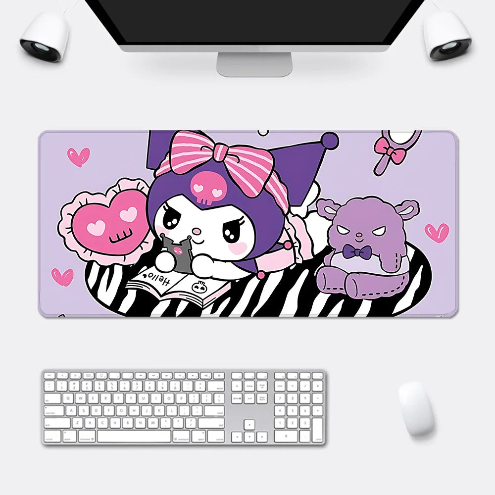 Kawaii Kuromi Desk Pad | Purple Mousepad Table Mat – Sanrio Decor