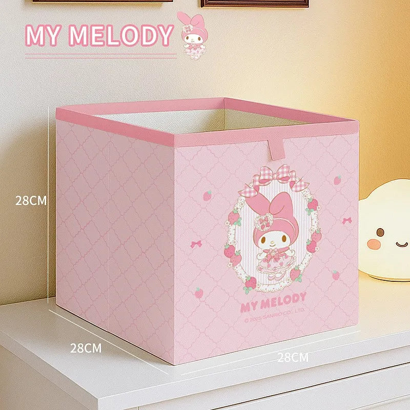 Kawaii Sanrio Foldable Organizer Bag | Cute Storage Box for Home