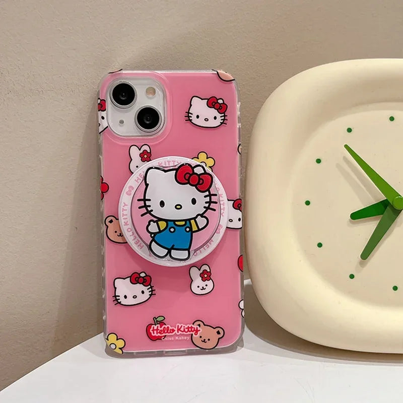 Kawaii Sanrio Hello Kitty MagSafe Phone Case with magnetic Holder