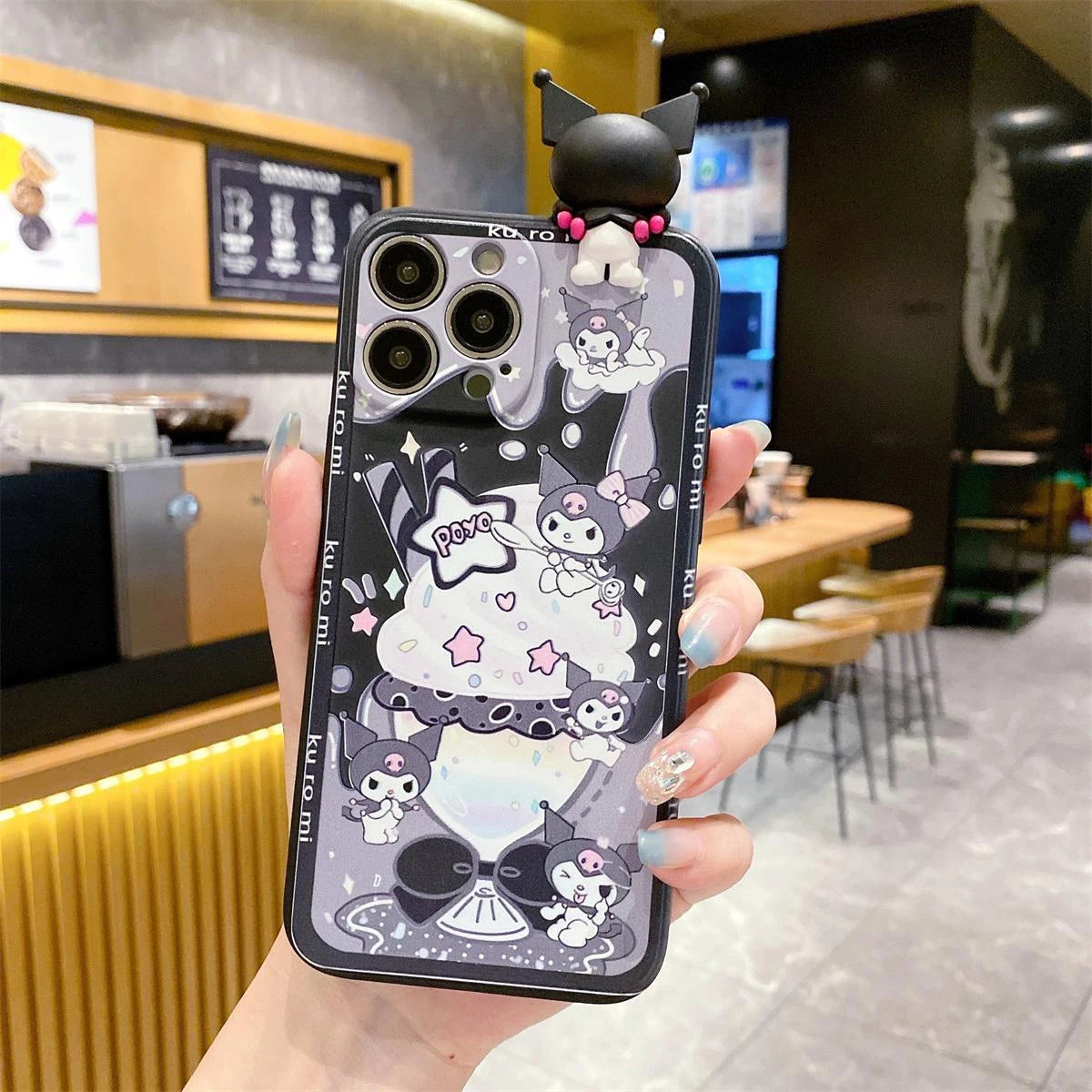 Kawaii Sanrio Kuromi Phone Case | Soft Silicone Protection