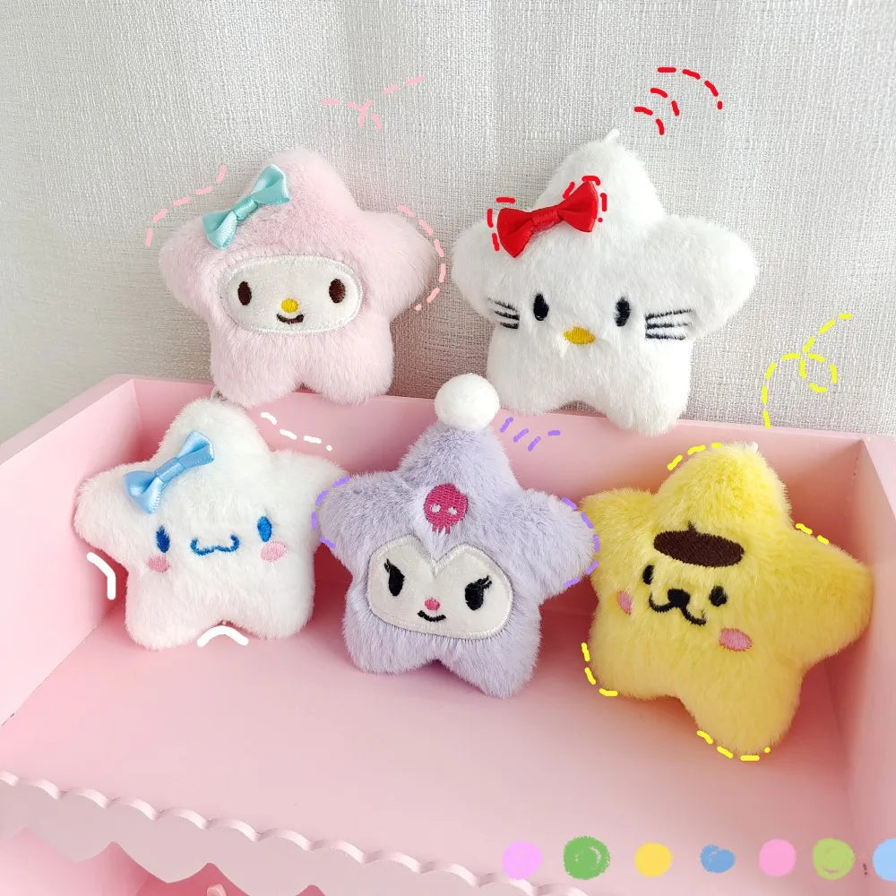 Kawaii Sanrio Star Keychain – Multi-Character Design