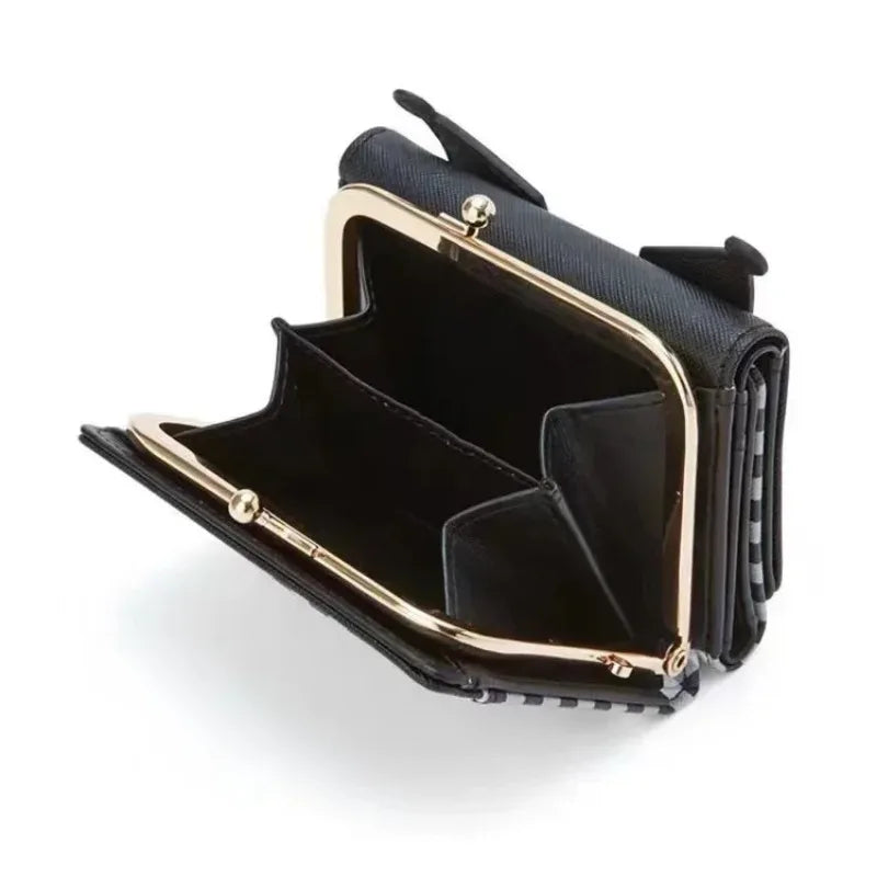 Kuromi Folding Wallet – Durable PU Leather with Kawaii Charm