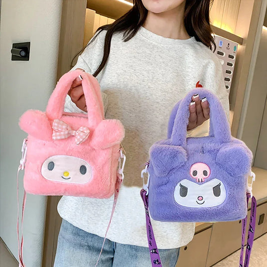 Kuromi Plush Handbag: Stylish & Soft Sanrio Accessory