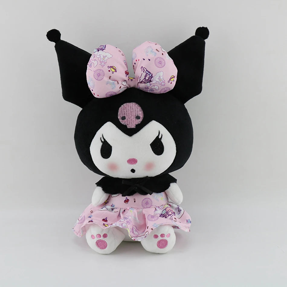 Kuromi Plush Toy (25cm): Elegantly Dressed in a Lolita Princess Outfit