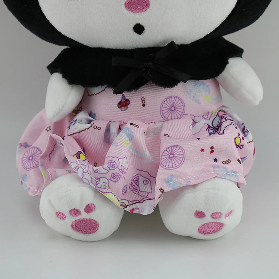 Kuromi Plush Toy (25cm): Elegantly Dressed in a Lolita Princess Outfit