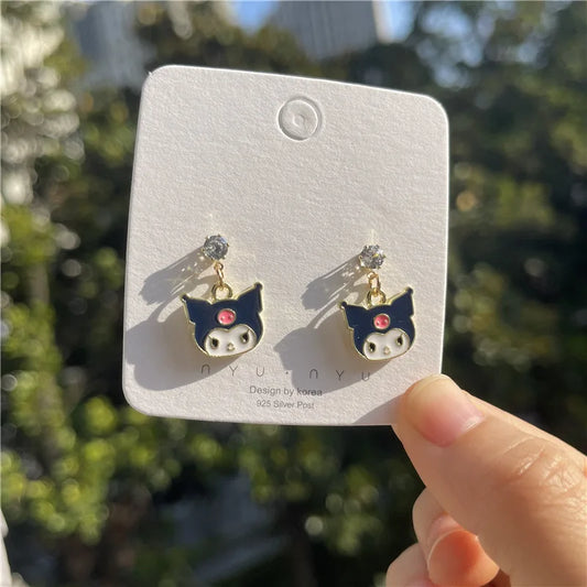 Kuromi Stud Earrings | Playful and Stylish Sanrio Jewelry