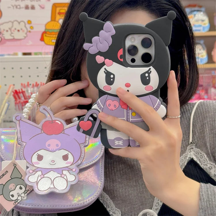 Kuromi’s Handbag Vibes: 3D Phone Case