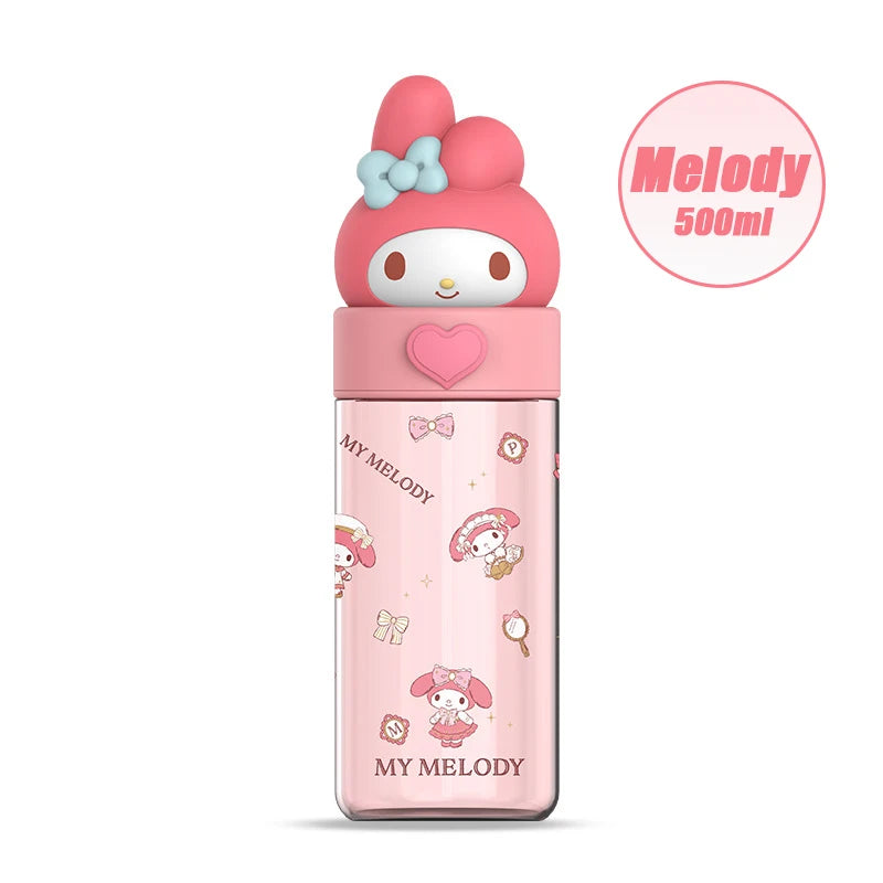 My Melody 500ml Transparent Bottle – A Sip of Sweetness Every Time!