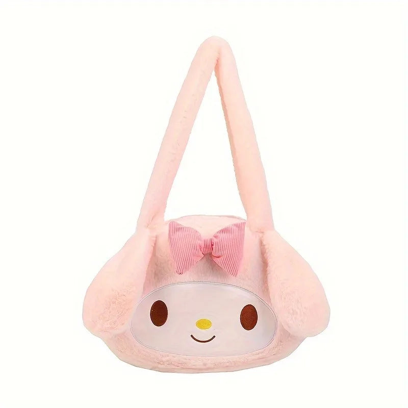 My Melody Plush Shoulder & Tote Bag: Soft, Sweet, and Roomy