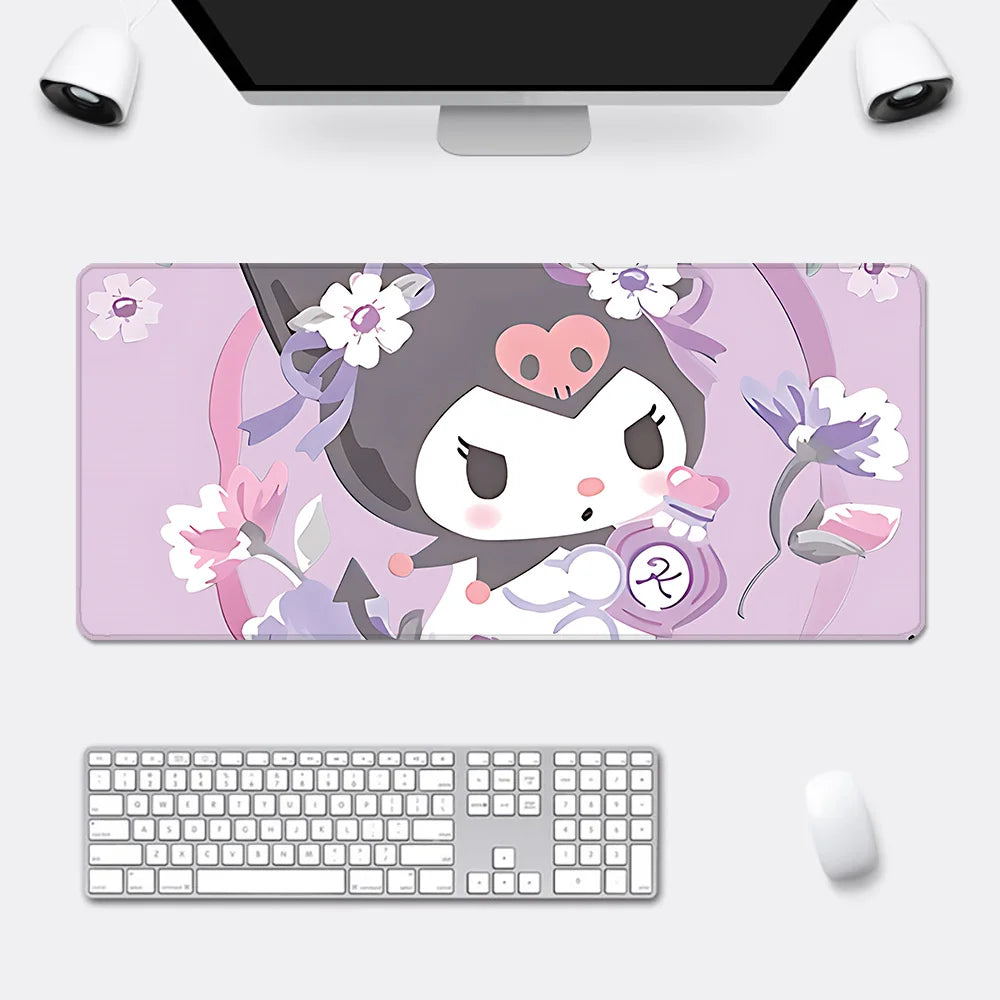 Non-Slip Kuromi Mousepad Table Mat in purple