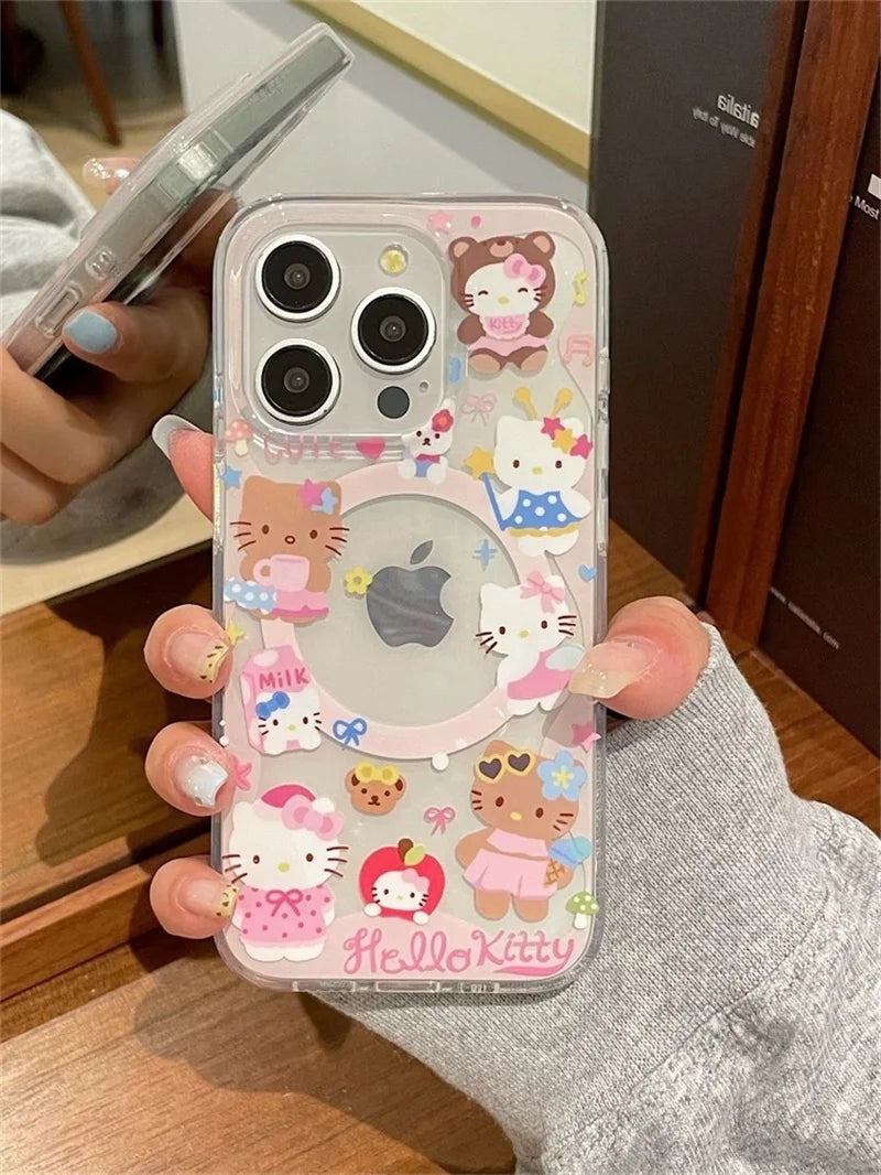Playful Kitty Shaker Magnetic Phone Case