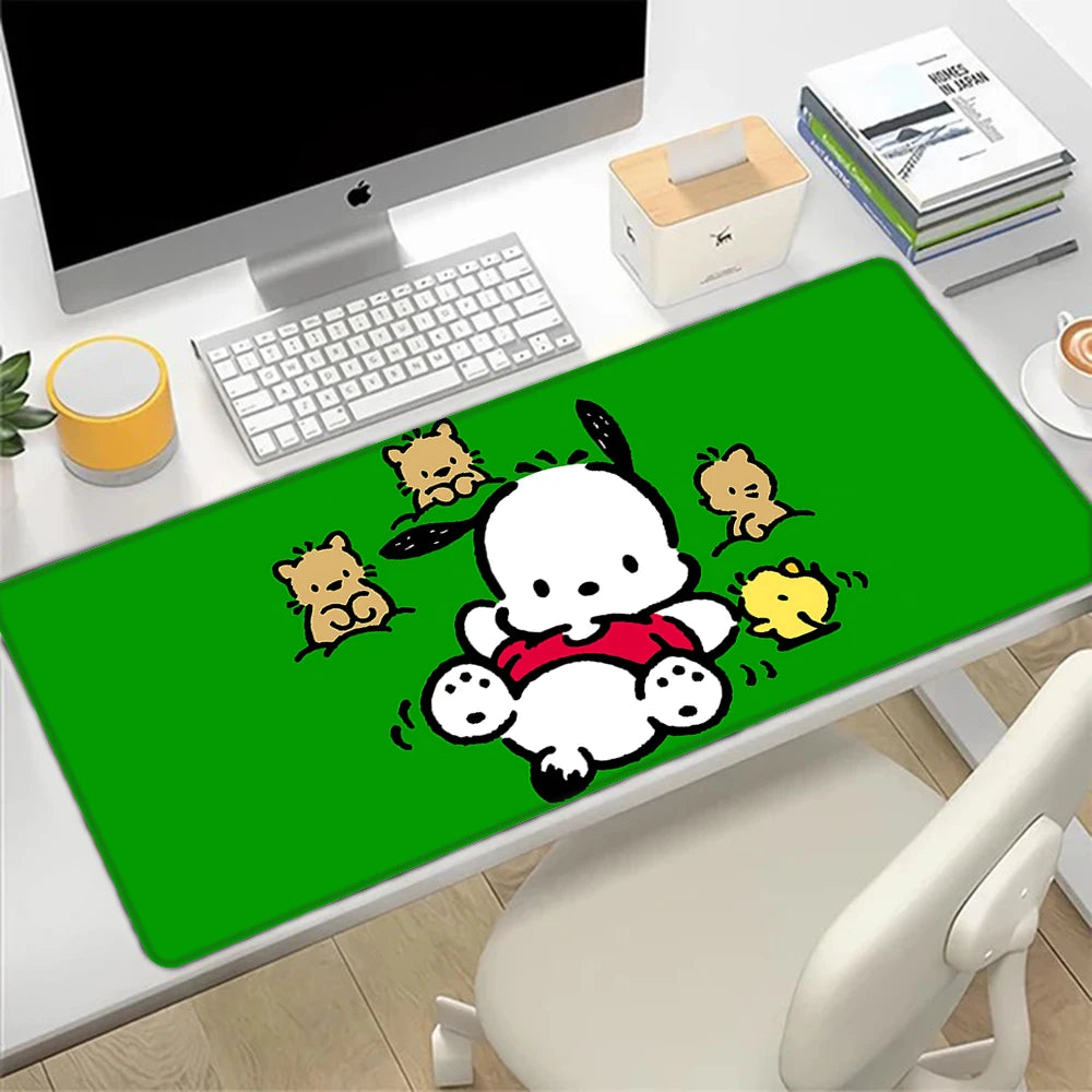 Pochacco Bright Color Desk Mat – Clean & Kawaii Mousepad Cover