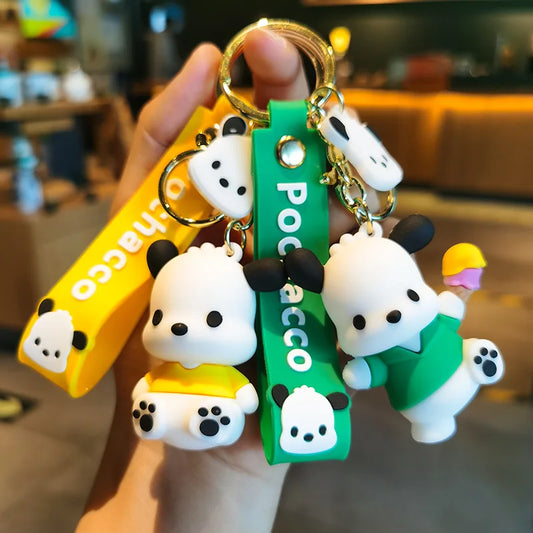 Pochacco Charm Keychain – A Playful Accessory for Your Keys!