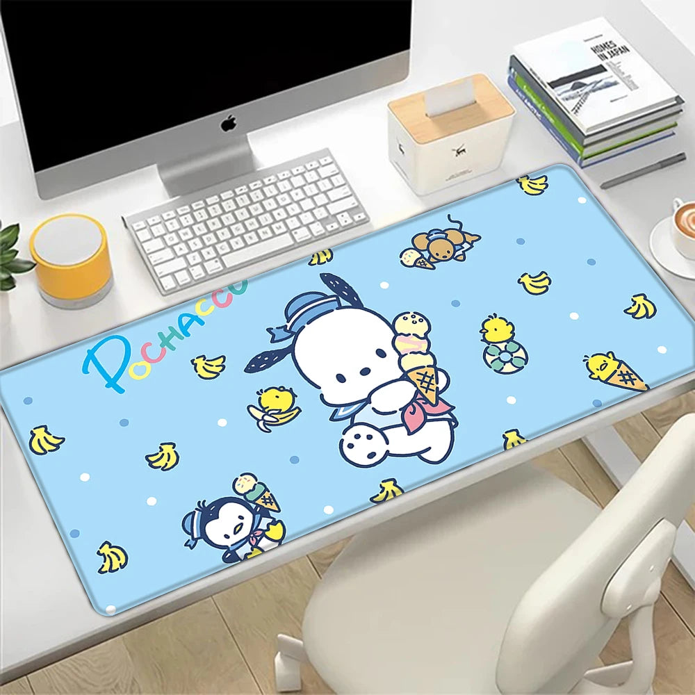 Pochacco Colorful Gaming Desk Mat – Oversized Mouse & Keyboard Pad